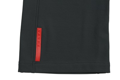 Lot 40 - Prada Slate Grey Bootcut Nylon Trouser - Size M