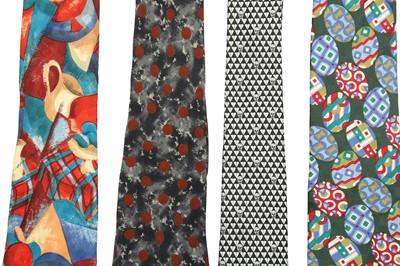 Lot 273 - Four Designer Silk Print Ties