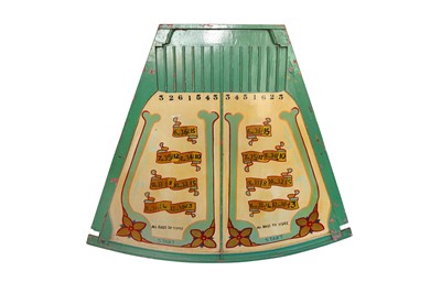 Lot 256 - A PAINTED WOOD FAIRGROUND GAMING BOARD