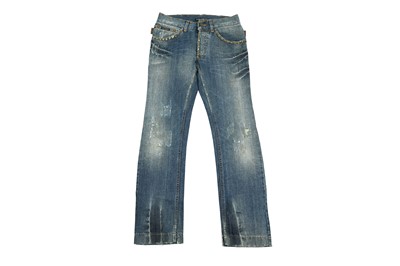 Lot 72 - Dolce & Gabbana Blue Stud Jean - Size 44