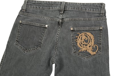 Lot 47 - Alexander McQueen Grey Faded Bootcut Jeans - Size 40