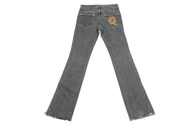 Lot 47 - Alexander McQueen Grey Faded Bootcut Jeans - Size 40