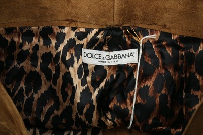 Lot 170 - Dolce & Gabbana Tan Suede Trouser - Size 44