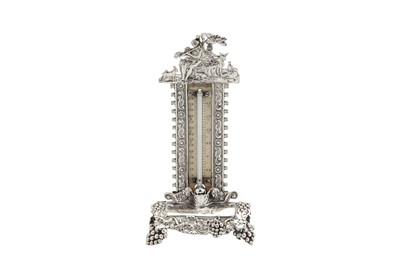 Lot 162 - AN EARLY VICTORIAN STERLING SILVER SMALL THERMOMETER, BIRMINGHAM 1840 BY JOSEPH WILMORE