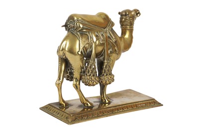 Lot 59 - A POLISHED BRONZE MODEL OF A CAMEL, LATE 19TH CENTURY