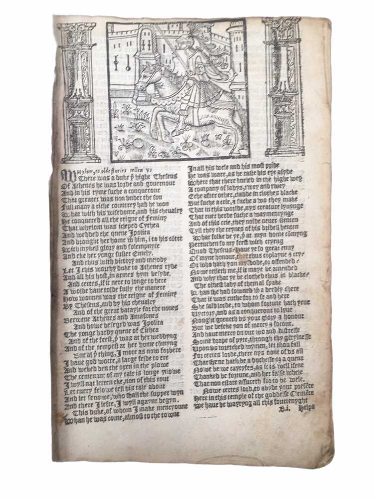 Lot 538 - Chaucer. Works [1550?]