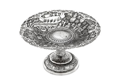 Lot 152 - An early 20th century Anglo - Indian unmarked silver comport or fruit stand, Bombay circa 1930