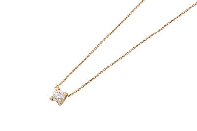 Lot 18 - Cartier | A 'C de Cartier' diamond pendant necklace