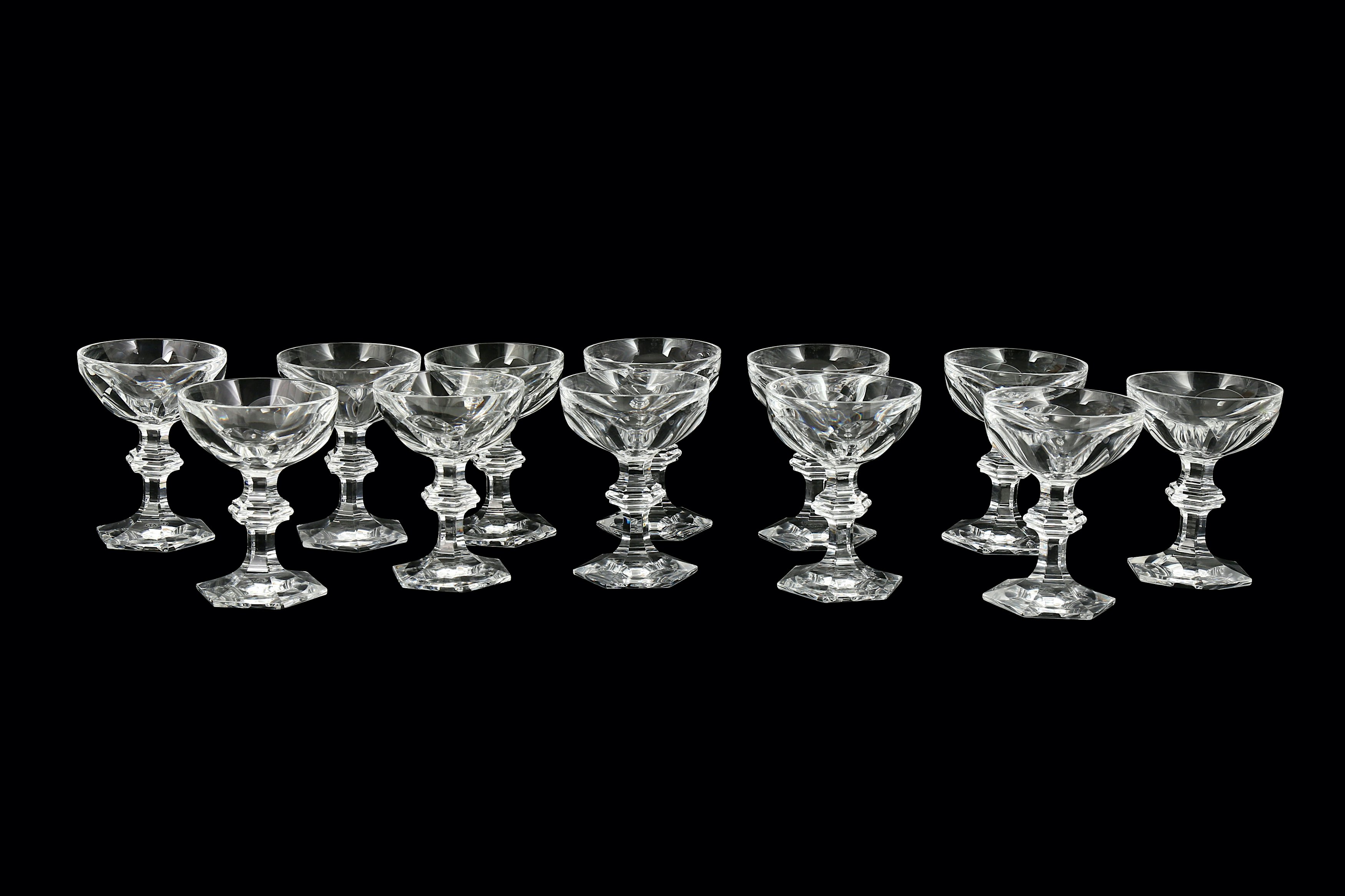 NEUF Lot Baccarat de 6 Highball 5 1/2 Fabriqué en France Cristal Neuf