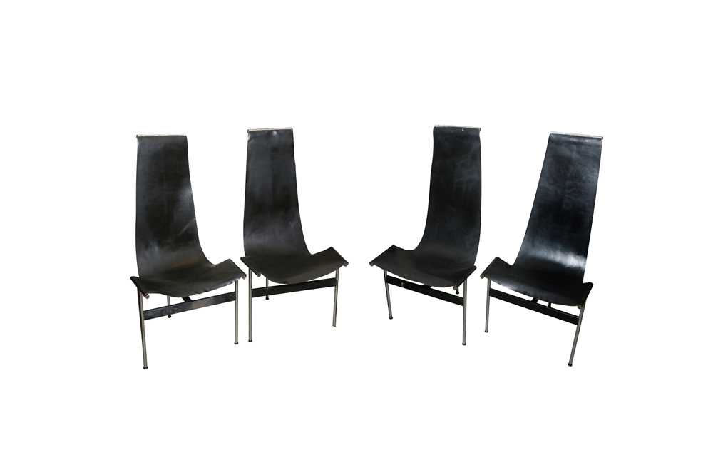 Lot 198 - KATAVOLOS, LITTELL & KELLEY, A SET OF FOUR 'T CHAIRS'