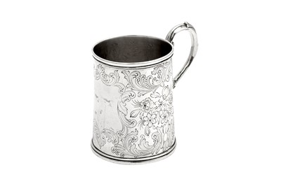 Lot 89 - A mid-19th century Indian Colonial silver small mug, Calcutta circa 1860 by Charles Nephew and Co (active 1848-70)