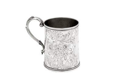 Lot 136 - A mid-19th century Indian Colonial silver small mug, Calcutta circa 1860 by Charles Nephew and Co (active 1848-70)