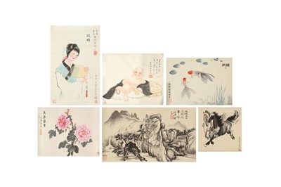 Lot 985 - A GROUP OF CHINESE PAINTINGS.