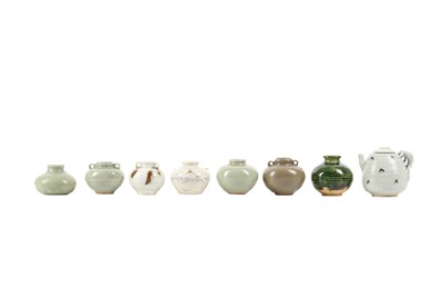 Lot 581 - EIGHT SMALL CHINESE JARS.