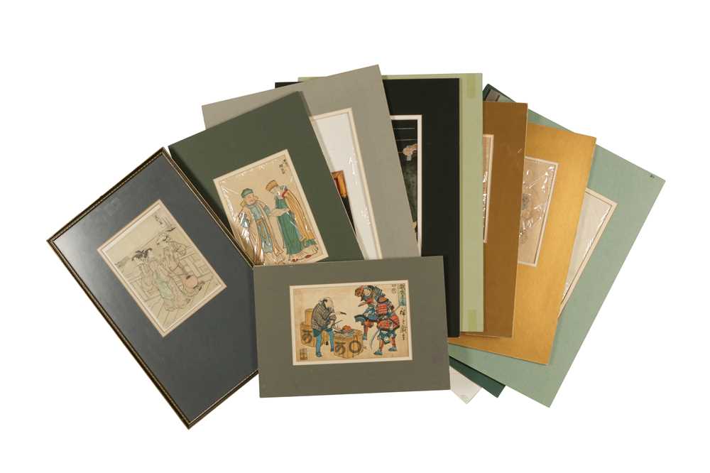 Lot 551 - A COLLECTION OF JAPANESE PRINTS AND DRAWINGS.