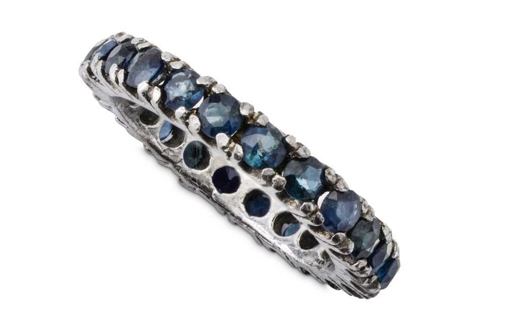Lot 62 - A sapphire eternity ring