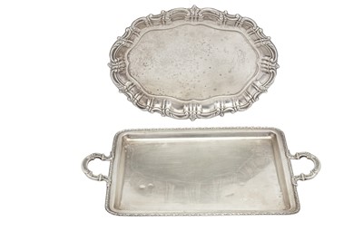 Lot 297 - TWO 20TH CENTURY SPANISH SILVER TRAYS