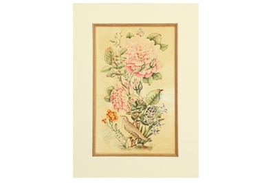 Lot 110 - TWO FLORAL STUDIES WITH THE GOL-O-BOLBOL MOTIF