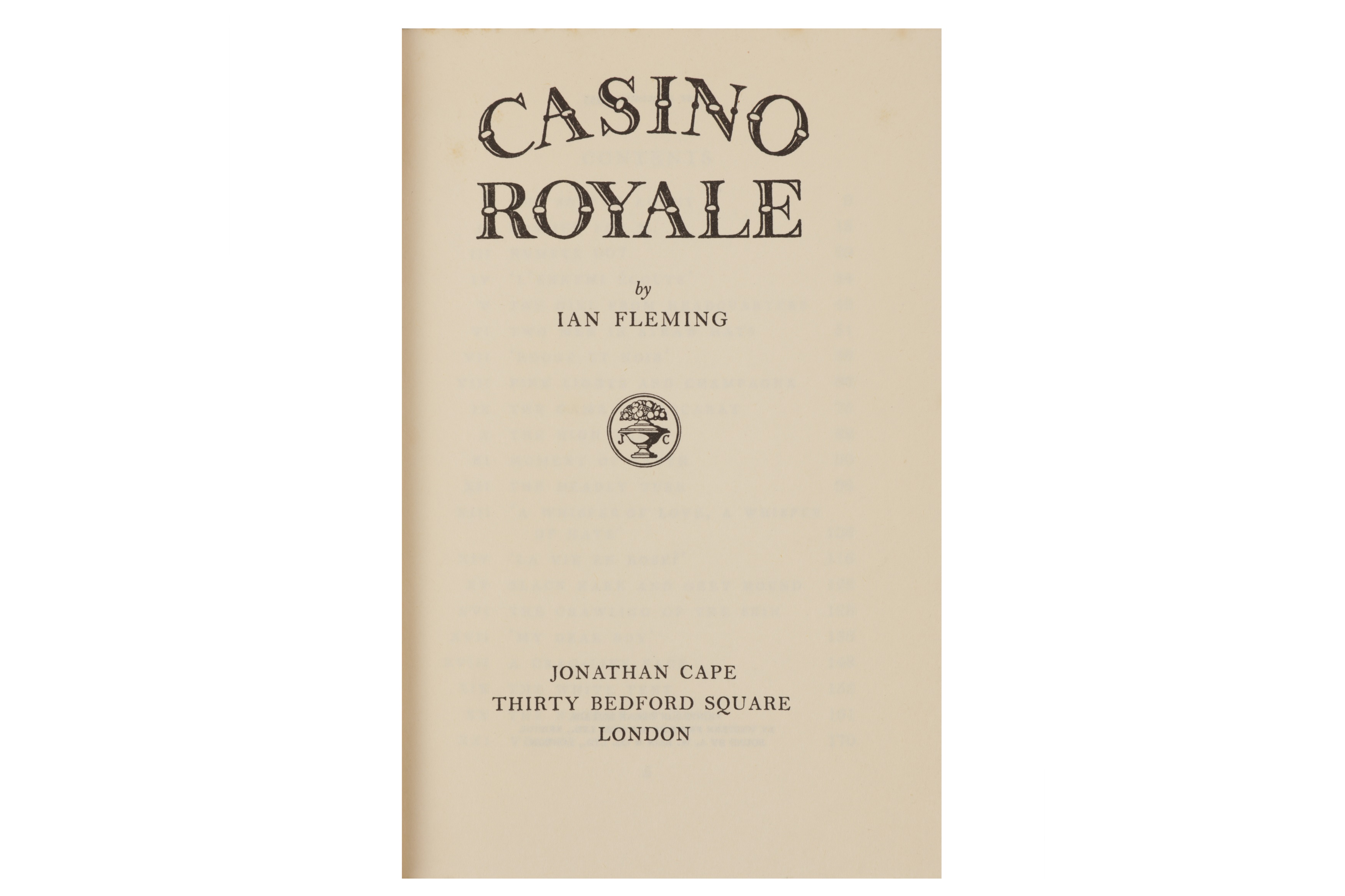 cliff notes casino royale fleming book