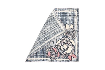 Lot 145 - Chanel 'Camellia Flower' Silk Print Scarf