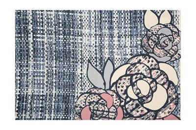 Lot 114 - Chanel 'Camellia Flower' Silk Print Scarf