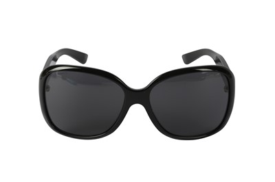 Lot 445 - Prada Black Oversized Square Sunglasses