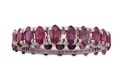 Lot 181 - A ruby eternity ring