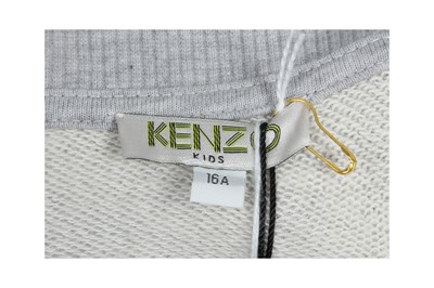 Lot 91 - Kenzo Grey Tiger Motif Sweatshirt - Size 16A