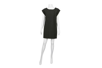 Lot 487 - Saint Laurent Black Zip Shift Dress - Size 40