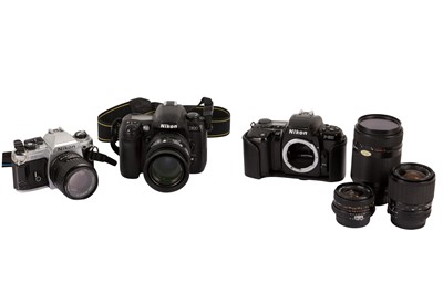 Lot 149 - A Group of Nikon SLRs & Lenses