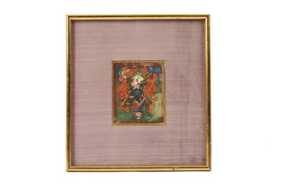 Lot 399 - TWO BUDDHIST DEVOTIONAL PAINTED ICONS