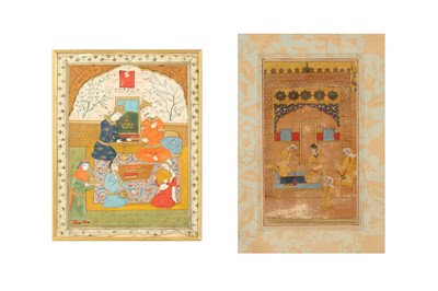 Lot 341 - TWO ILLUSTRATED FOLIOS WITH INTIMATE BANQUETING SCENES