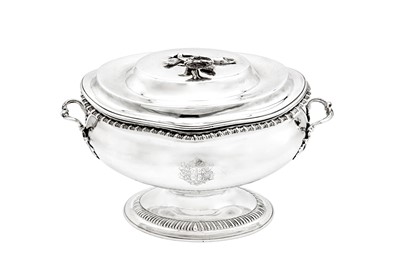Lot 689 - An unusual George III sterling silver small soup tureen, London 1772 by Orlando Jackson