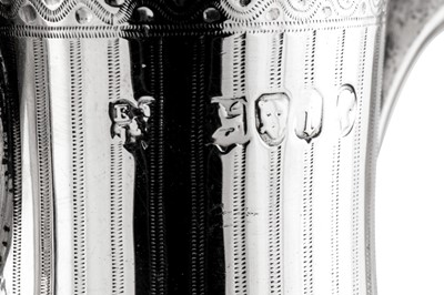 Lot 603 - A Victorian sterling silver amphora vase, London 1864 by Edward & John Barnard