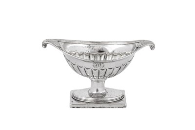 Lot 638 - A pair of George III sterling silver salts, London 1791 by William Fountain & Daniel Pontifex (reg. 29th July 1791)