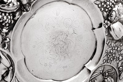 Lot 448 - A late 17th century German silver charger, Augsburg circa 1680 by Abraham Waremberger (active 1664-1703/04)
