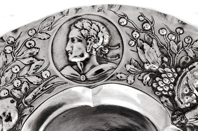 Lot 448 - A late 17th century German silver charger, Augsburg circa 1680 by Abraham Waremberger (active 1664-1703/04)