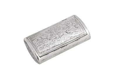 Lot 54 - A George III sterling silver snuff box, London 1803 by William Edwards