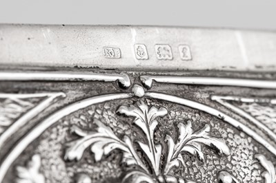 Lot 40 - An Edwardian sterling silver card case, Birmingham 1905 by Robert Pringle & Sons