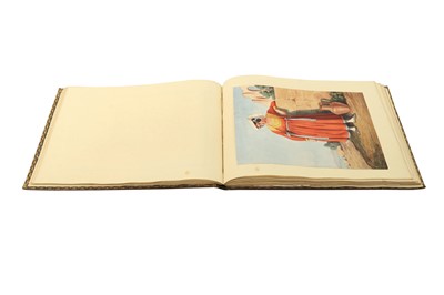 Lot 735 - AN EARLY 19TH CENTURY ALBUM OF DRAWINGS, WATERCOLOURS, AND ENGRAVINGS, MOSTLY TOPOGRAPHICAL SUBJECTS
