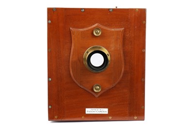 Lot 31 - A Lancaster Special Patent Half Plate Tailboard Mahogany & Brass Camera