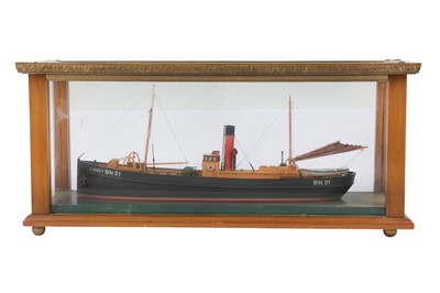 Lot 155 - A SCALE MODEL OF THE STEAM TRAWLER LINSEY OF BOSTON, LICENCE NO. BN21