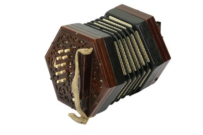 Lot 224 - A LACHENAL AND CO. CONCERTINA, 19TH CENTURY