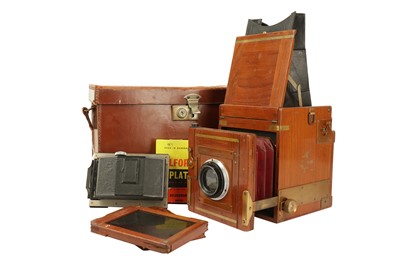 Lot 19 - A Kershaw Patent Quarter Plate Reflex Tropen Camera