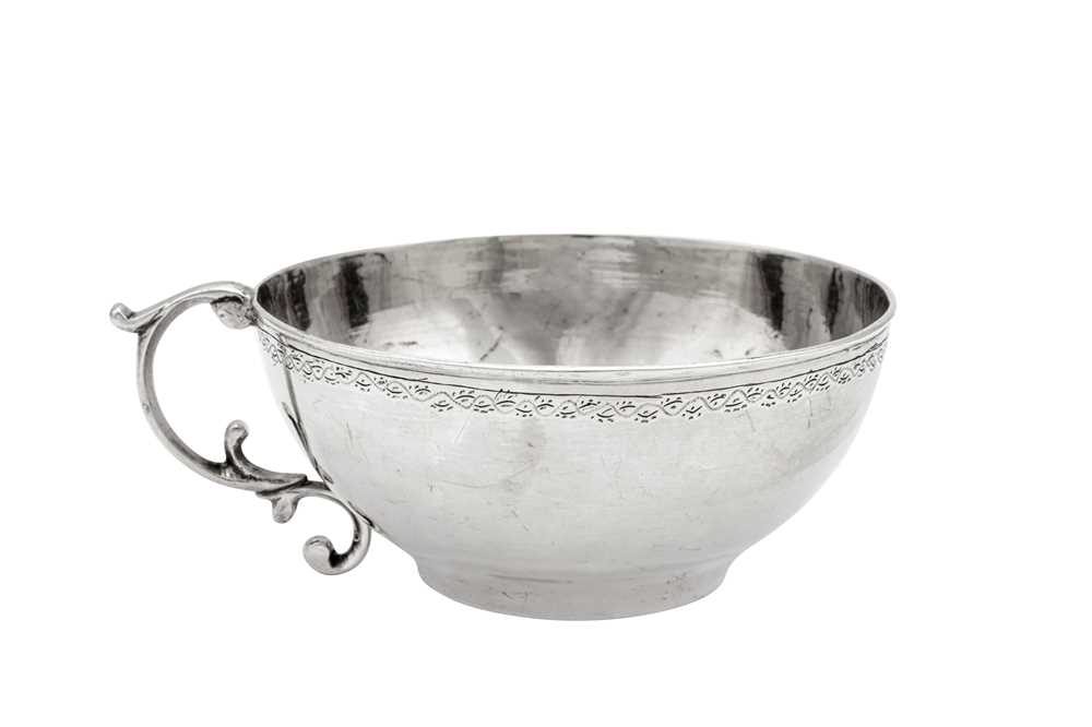 Lot 150 - An early 19th century Ottoman Turkish silver water cup, probably with the Tughra of Mustafa IV (1807-8) or Mahmud II (1808-39)