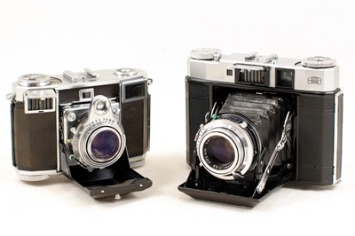 Lot 91 - Zeiss Ikon Super Ikonta, Contessa & Other Folding Cameras.