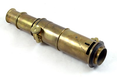 Lot 320 - A Large, Freestanding Brass Field Microscope by John Browning & 3 Others.