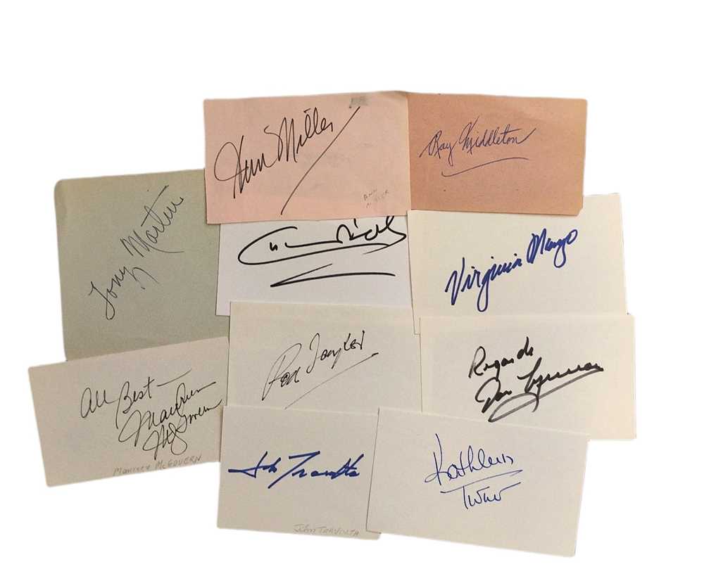 Lot 828 - Autograph Collection.- Actors & Actresses