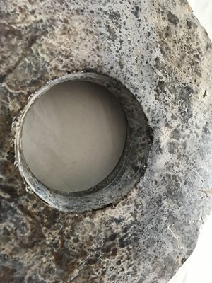 Lot 351 - A CHINESE JADE BI DISK.