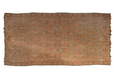 Lot 478 - A KASHMIRI-STYLE PAISLEY SHAWL